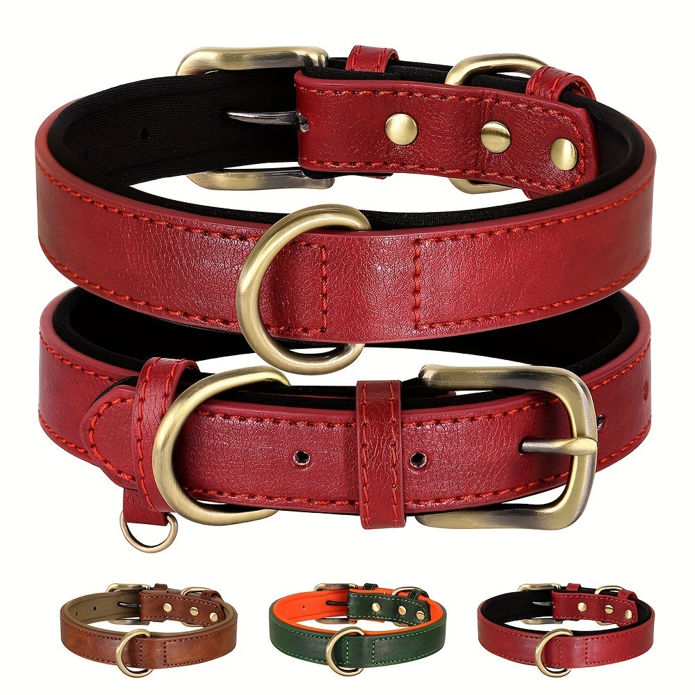 Luxurious Leather Dog Collar