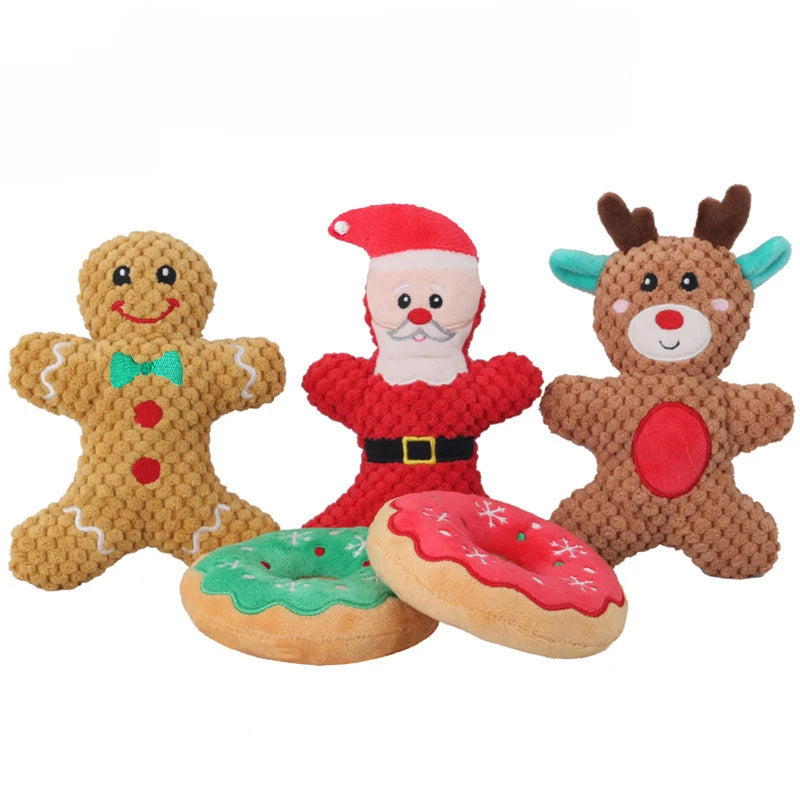 Plush Christmas Dog Toy