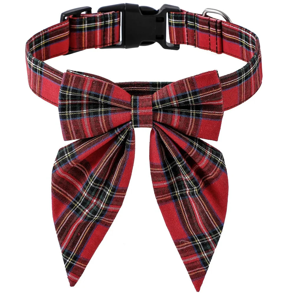 Christmas Bow Dog Collars