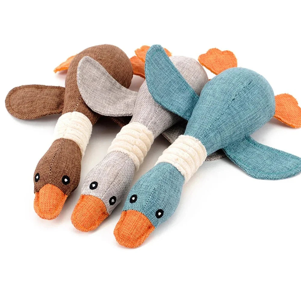 Wild Goose Squeaky Duck Toy