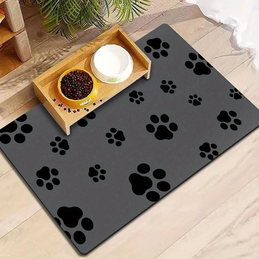 Absorbent Dog Bowl Mat