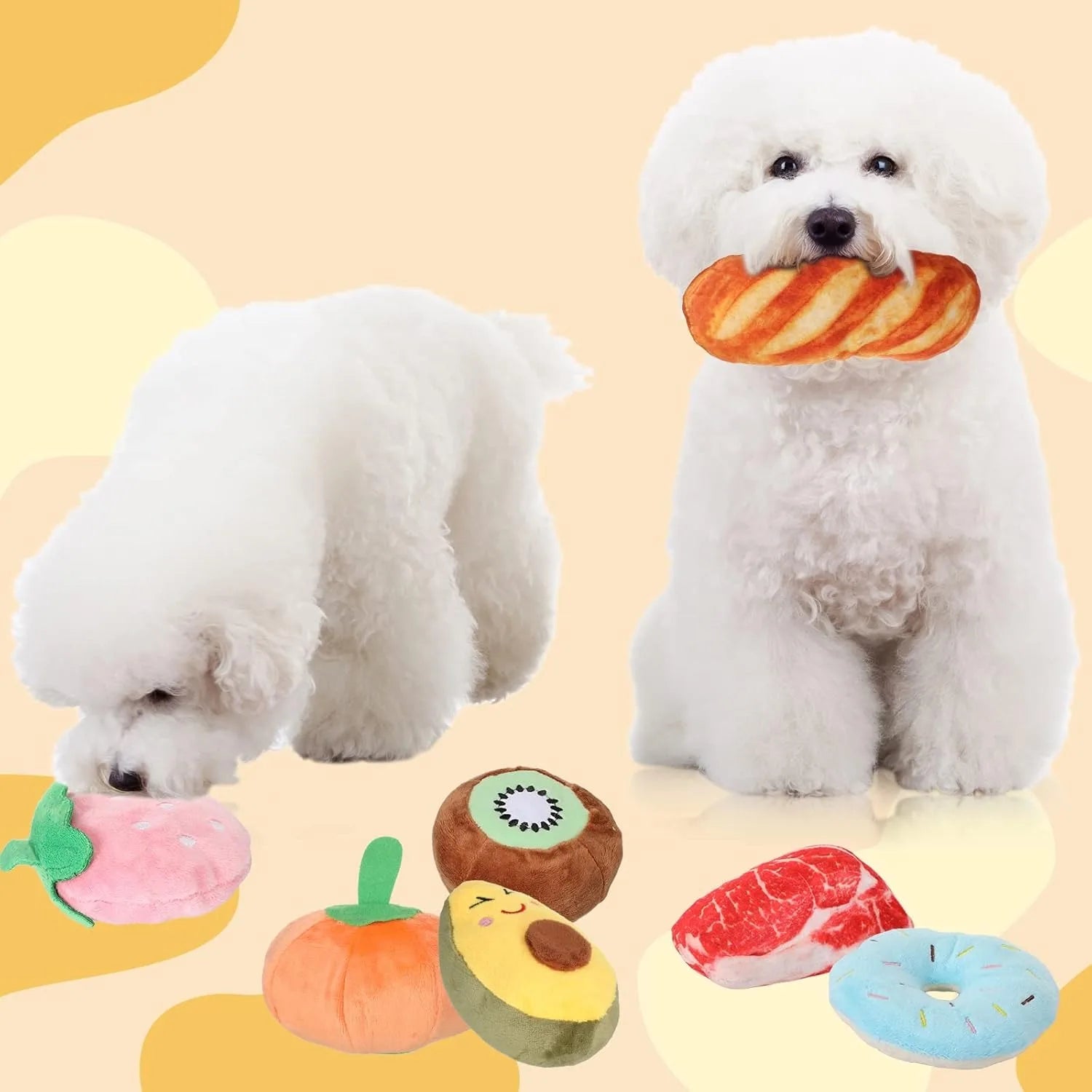 100Pcs Soft Dog Toy Bundle