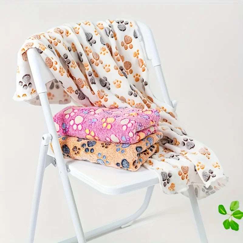 Paw Print Blanket Puppy Blanket