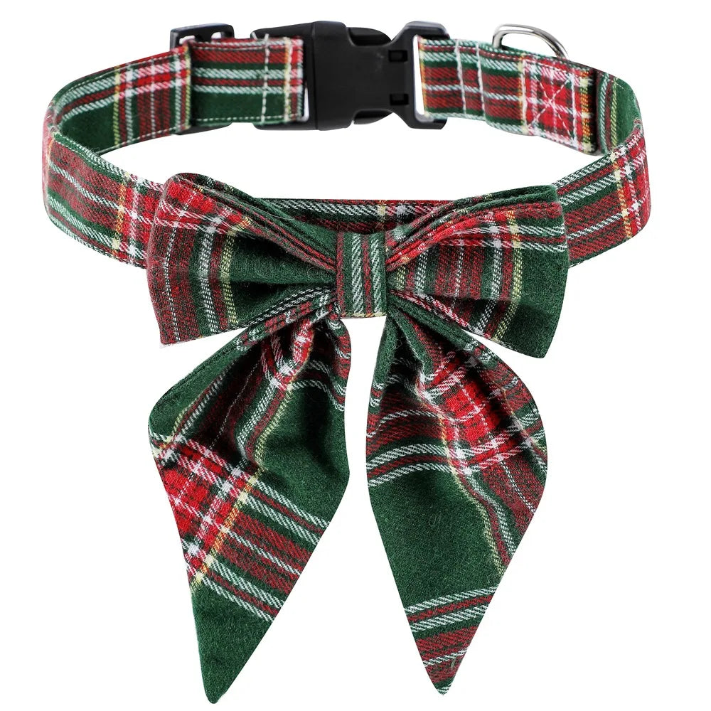 Christmas Bow Dog Collars