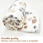 Paw Print Blanket Puppy Blanket