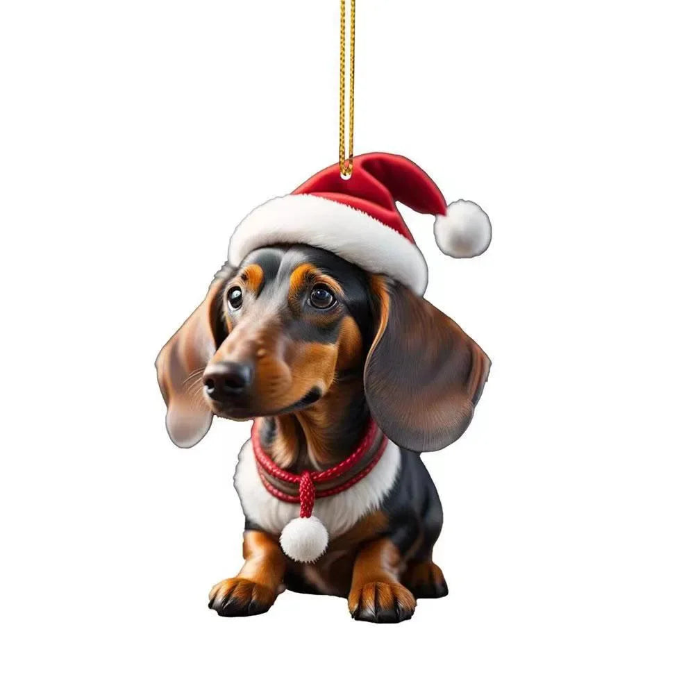 Christmas Sausage Dog Tree Ornaments