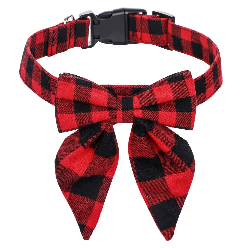Christmas Bow Dog Collars