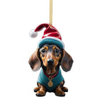 Christmas Sausage Dog Tree Ornaments