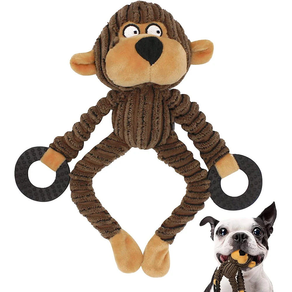 Squeaky Monkey Interactive Dog Toy