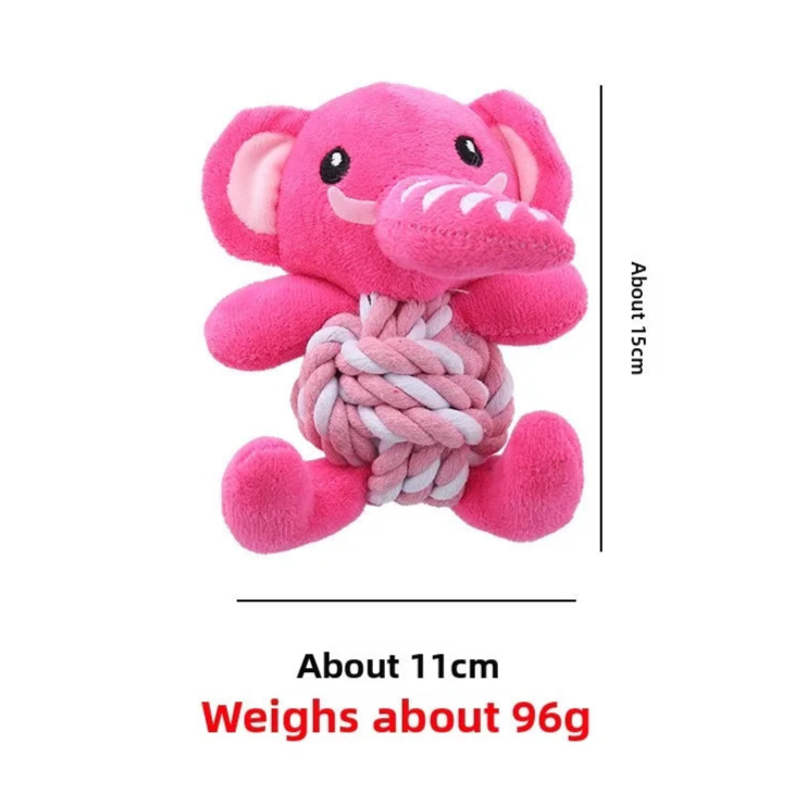 Christmas Dog Toys with Cotton Rope & Squeakers