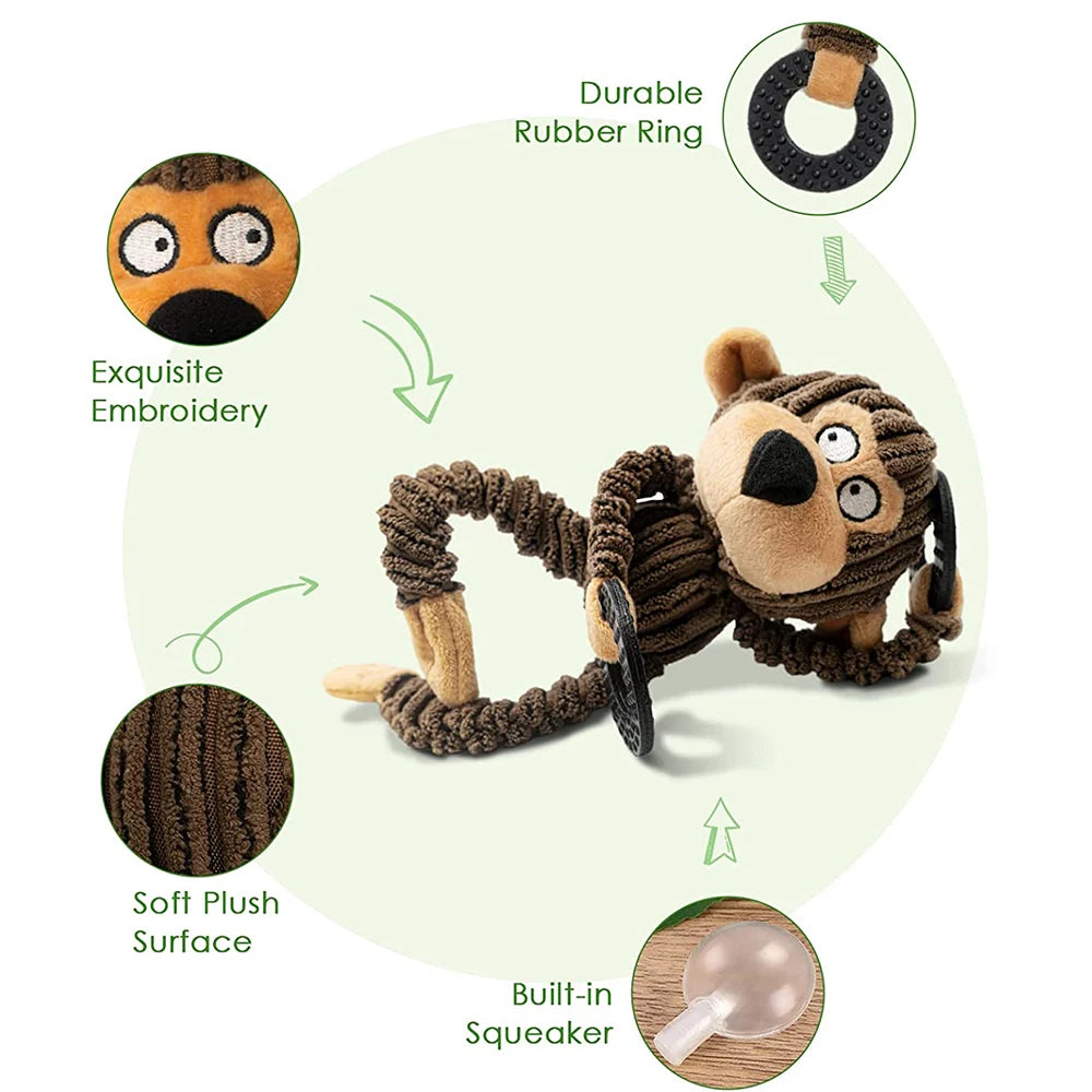 Squeaky Monkey Interactive Dog Toy