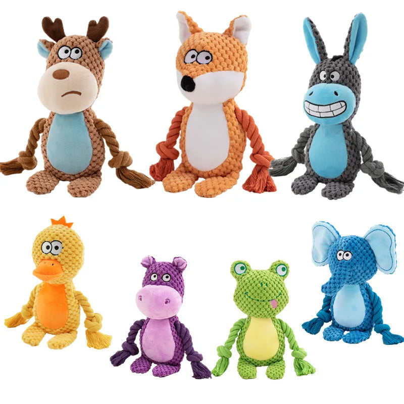 Animal Plush Rope Toy