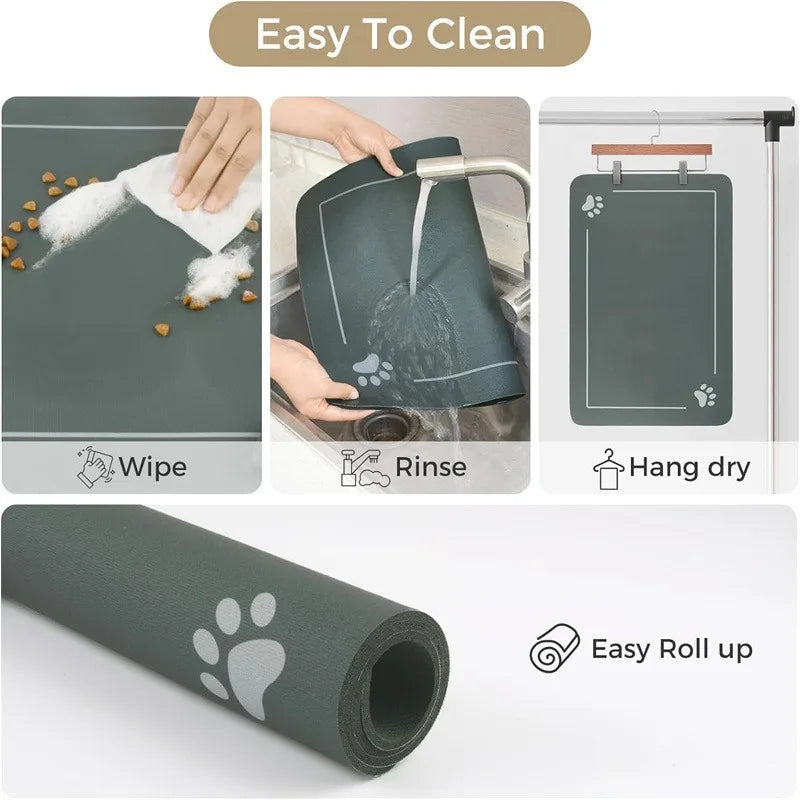 Quick Dry Dog Bowl Mats