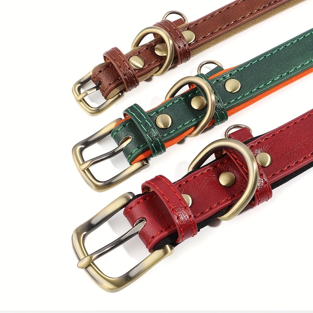 Luxurious Leather Dog Collar