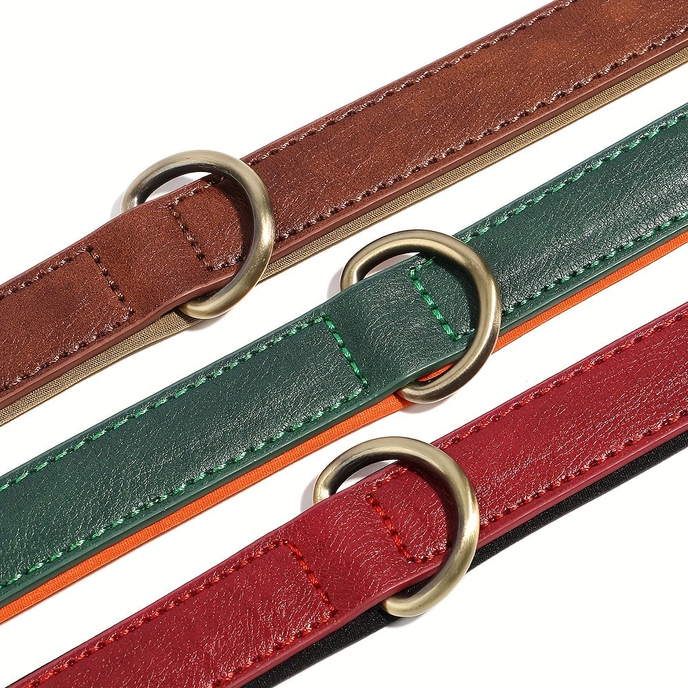 Luxurious Leather Dog Collar