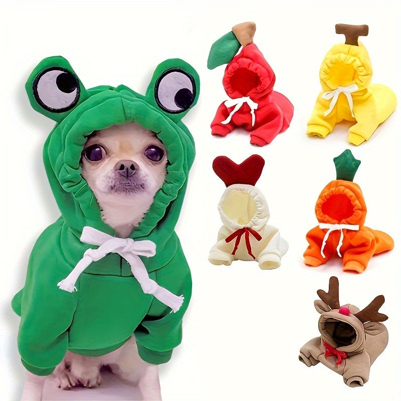 Cute Winter Dog Hoodie